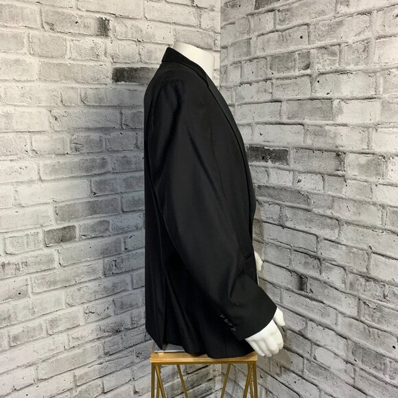 Vintage 90s Union Label Jack Victor Gable Tux Super 100's Wool Tuxedo Jacket - Picture 3 of 16